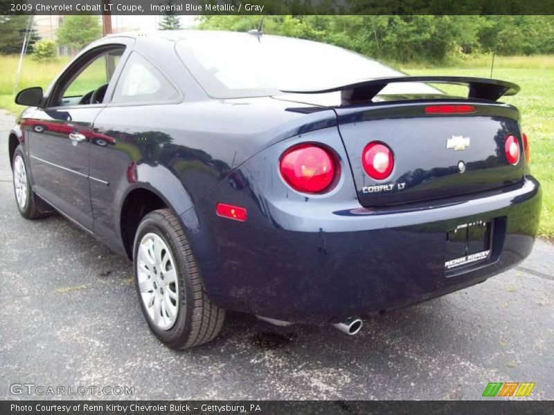 Imperial Blue Metallic / Gray 2009 Chevrolet Cobalt LT Coupe