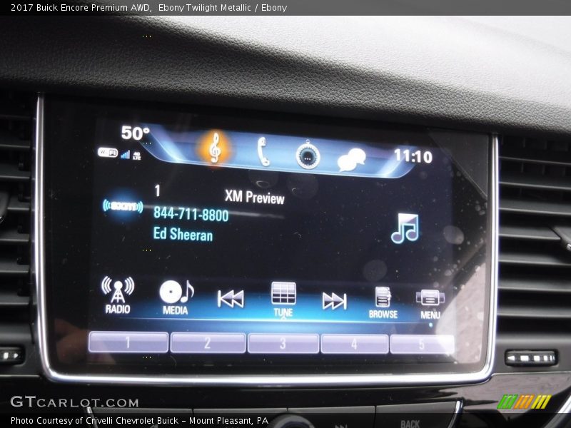Ebony Twilight Metallic / Ebony 2017 Buick Encore Premium AWD
