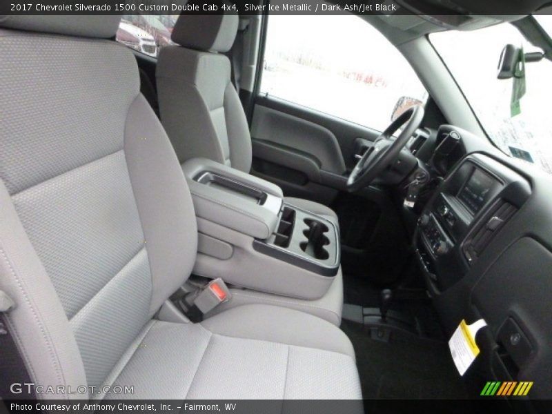 Silver Ice Metallic / Dark Ash/Jet Black 2017 Chevrolet Silverado 1500 Custom Double Cab 4x4