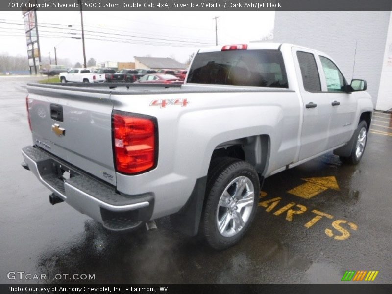 Silver Ice Metallic / Dark Ash/Jet Black 2017 Chevrolet Silverado 1500 Custom Double Cab 4x4