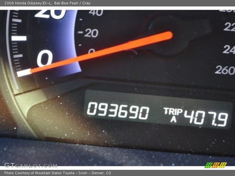 Bali Blue Pearl / Gray 2009 Honda Odyssey EX-L