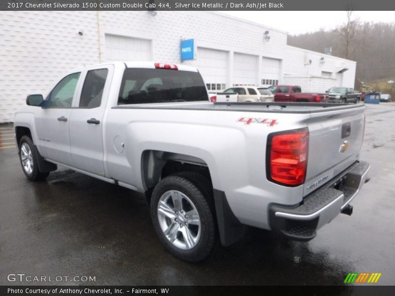 Silver Ice Metallic / Dark Ash/Jet Black 2017 Chevrolet Silverado 1500 Custom Double Cab 4x4