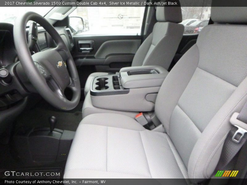 Silver Ice Metallic / Dark Ash/Jet Black 2017 Chevrolet Silverado 1500 Custom Double Cab 4x4