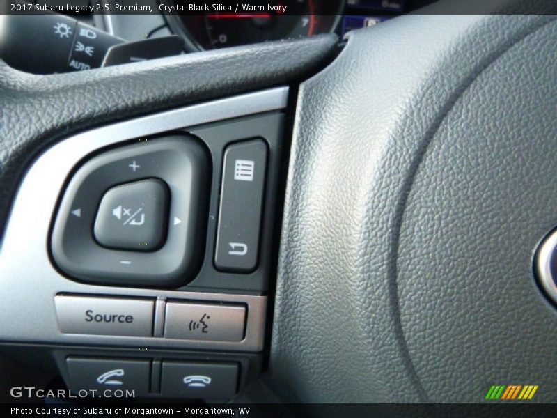 Crystal Black Silica / Warm Ivory 2017 Subaru Legacy 2.5i Premium