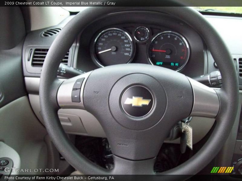 Imperial Blue Metallic / Gray 2009 Chevrolet Cobalt LT Coupe