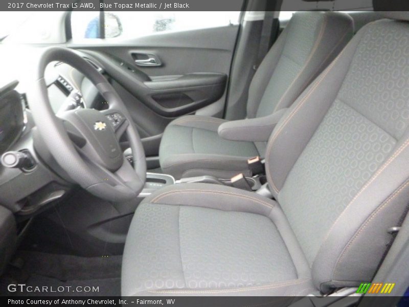 Blue Topaz Metallic / Jet Black 2017 Chevrolet Trax LS AWD