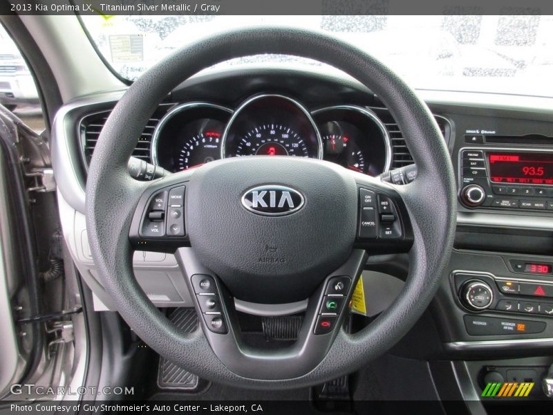 Titanium Silver Metallic / Gray 2013 Kia Optima LX