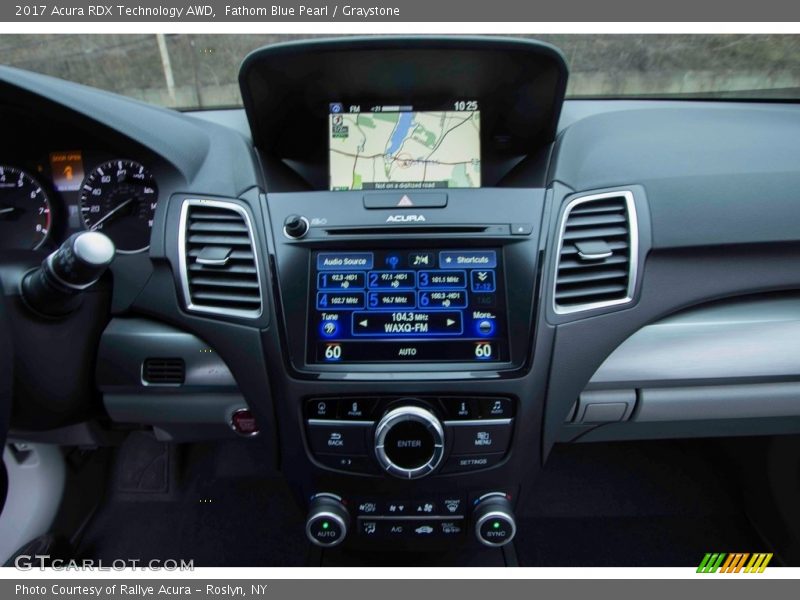 Fathom Blue Pearl / Graystone 2017 Acura RDX Technology AWD