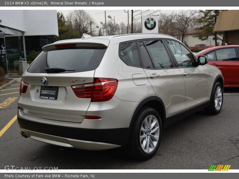 Mineral Silver Metallic / Mojave 2014 BMW X3 xDrive28i