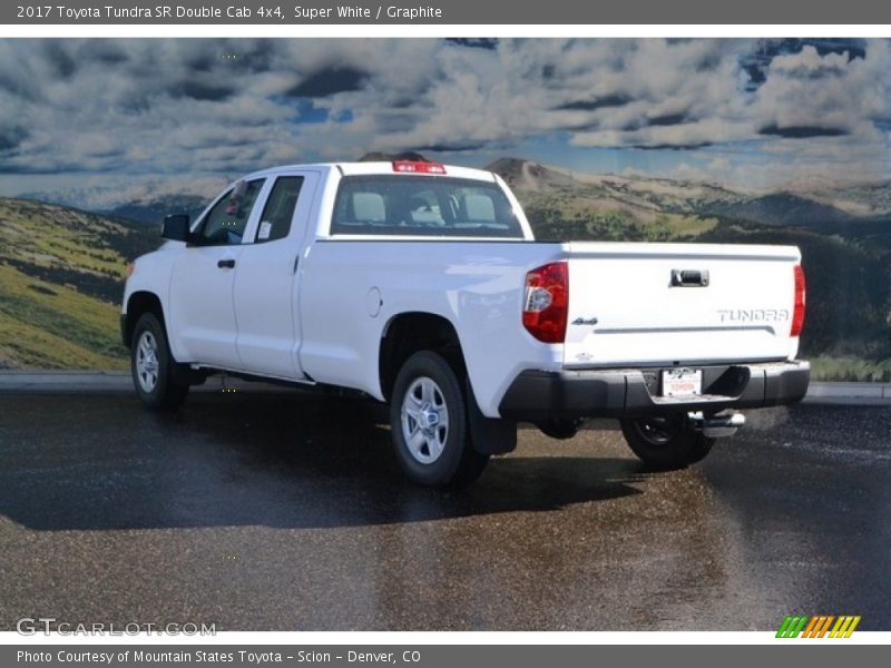 Super White / Graphite 2017 Toyota Tundra SR Double Cab 4x4