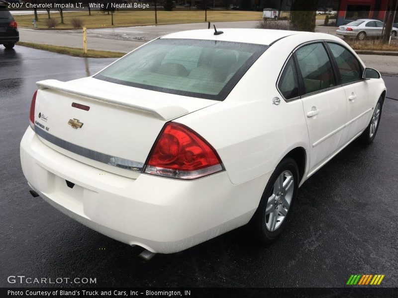 White / Neutral Beige 2007 Chevrolet Impala LT