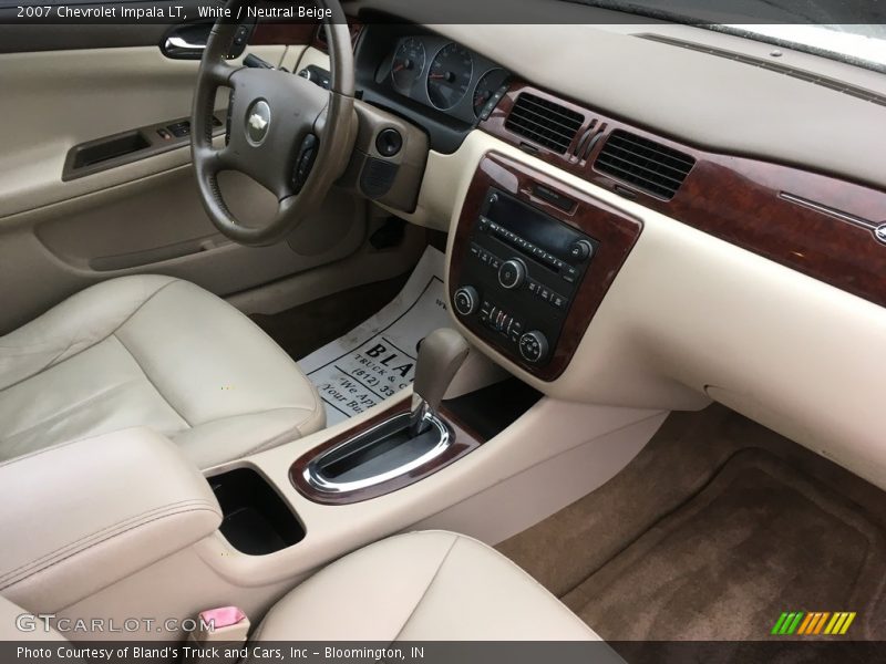 White / Neutral Beige 2007 Chevrolet Impala LT