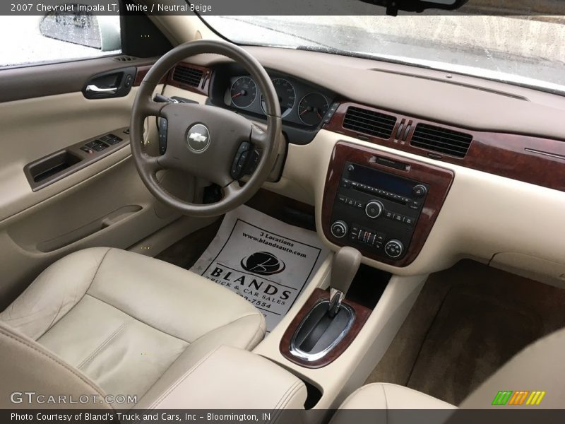 White / Neutral Beige 2007 Chevrolet Impala LT