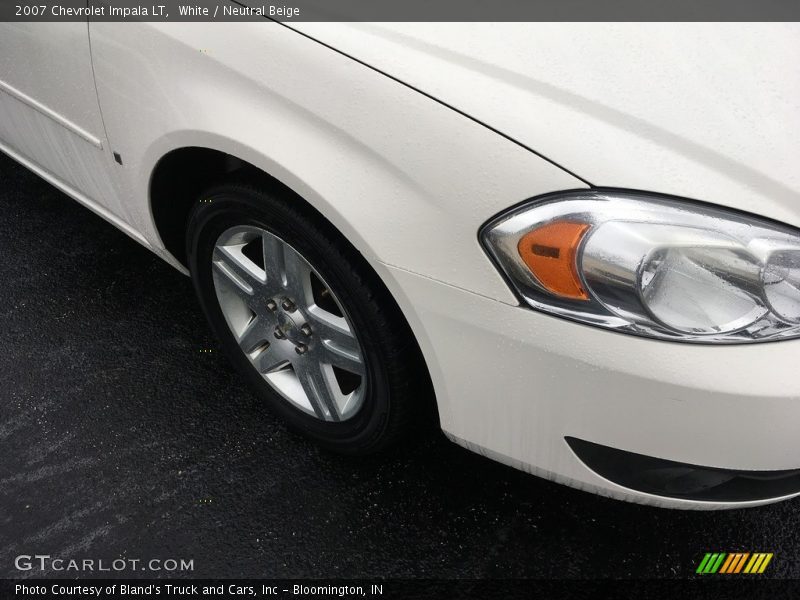 White / Neutral Beige 2007 Chevrolet Impala LT