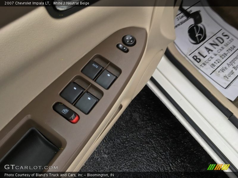 White / Neutral Beige 2007 Chevrolet Impala LT