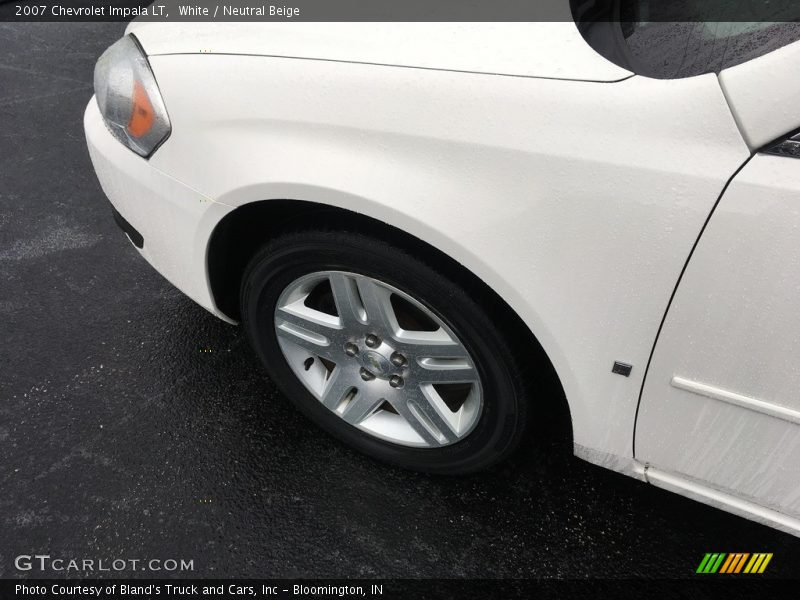 White / Neutral Beige 2007 Chevrolet Impala LT