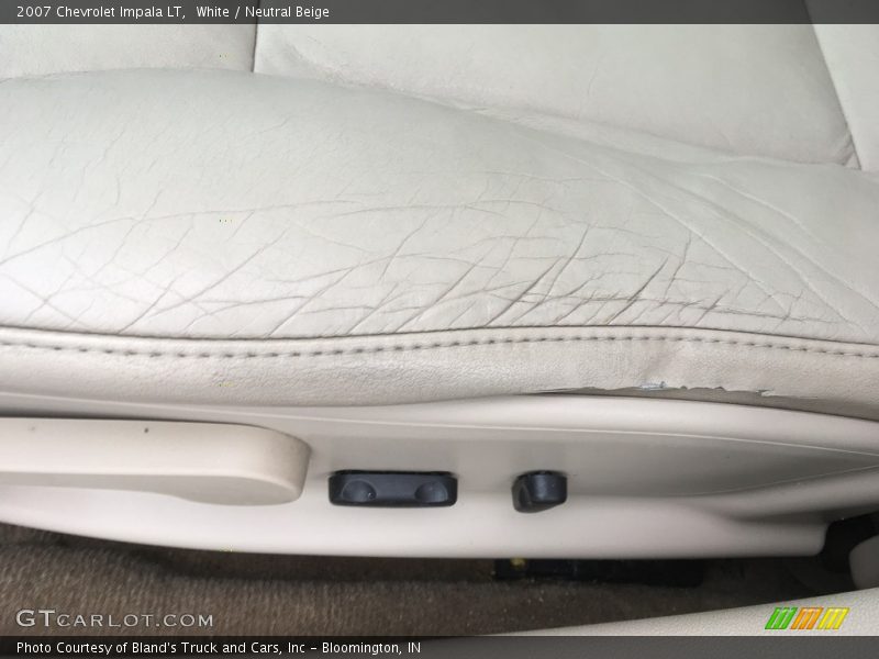 White / Neutral Beige 2007 Chevrolet Impala LT