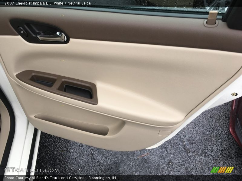 White / Neutral Beige 2007 Chevrolet Impala LT