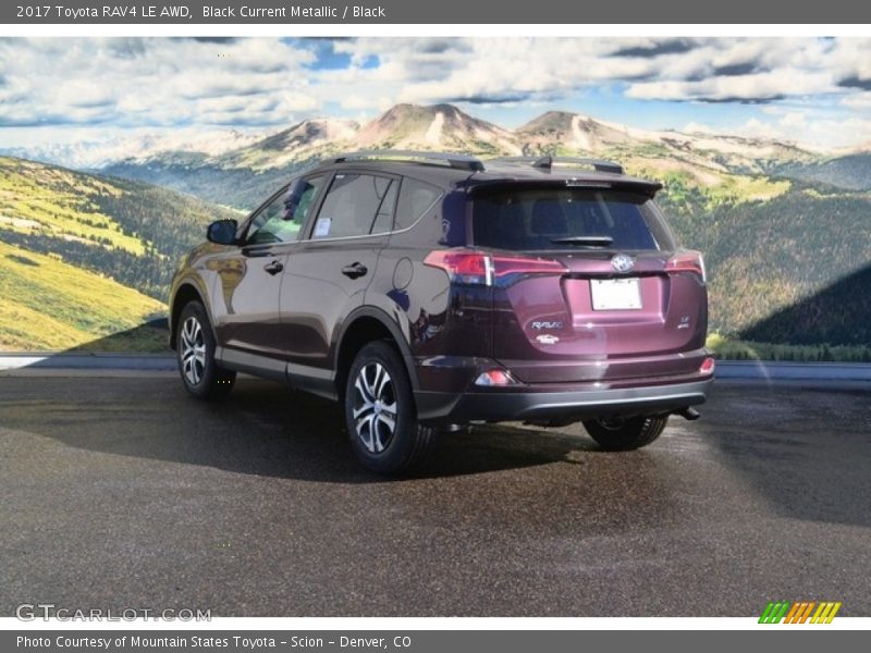 Black Current Metallic / Black 2017 Toyota RAV4 LE AWD