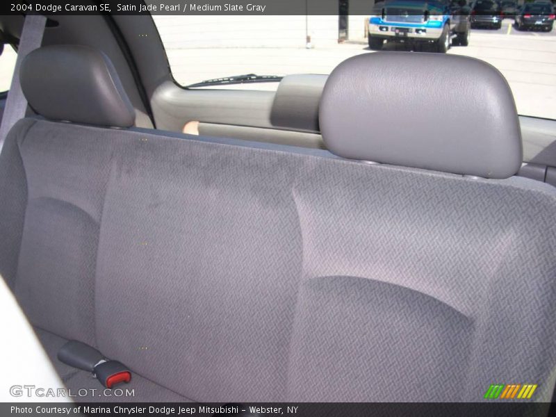 Satin Jade Pearl / Medium Slate Gray 2004 Dodge Caravan SE