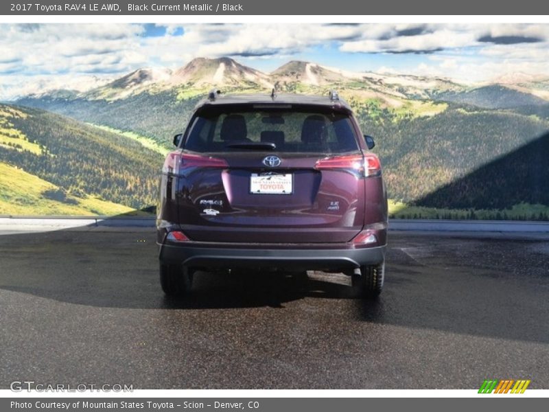Black Current Metallic / Black 2017 Toyota RAV4 LE AWD