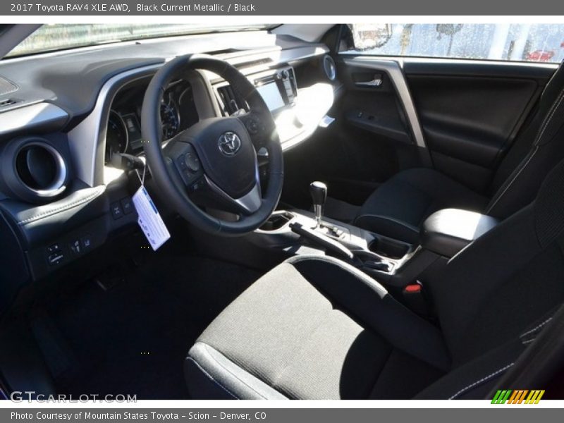 Black Current Metallic / Black 2017 Toyota RAV4 XLE AWD