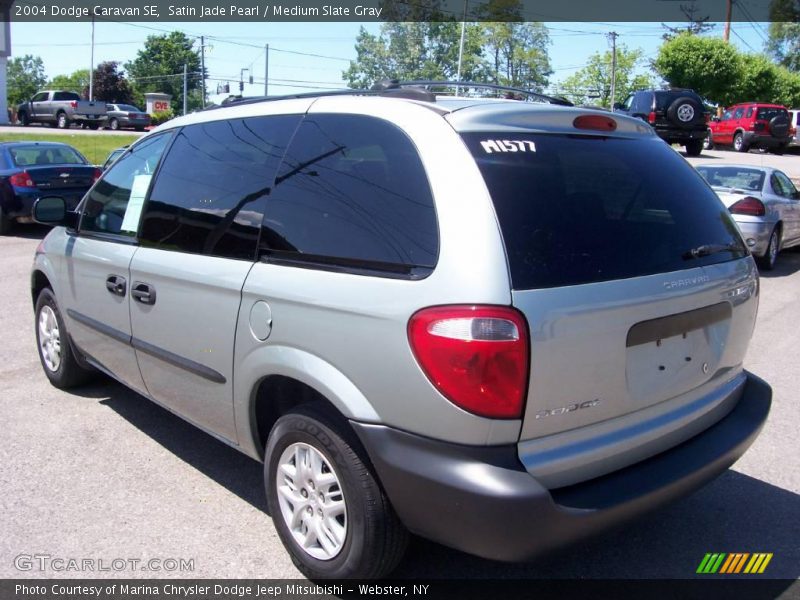 Satin Jade Pearl / Medium Slate Gray 2004 Dodge Caravan SE