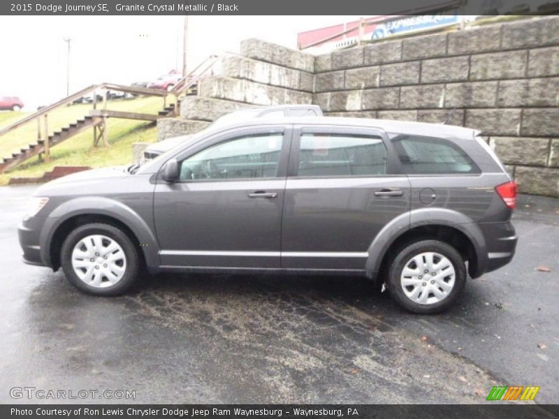 Granite Crystal Metallic / Black 2015 Dodge Journey SE