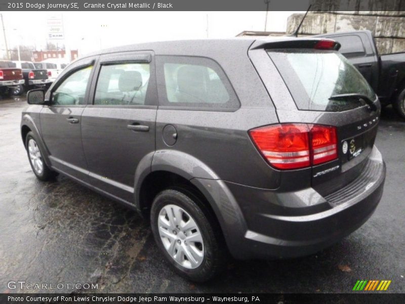 Granite Crystal Metallic / Black 2015 Dodge Journey SE