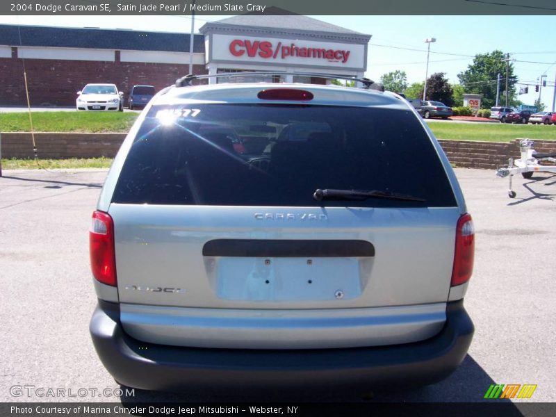 Satin Jade Pearl / Medium Slate Gray 2004 Dodge Caravan SE