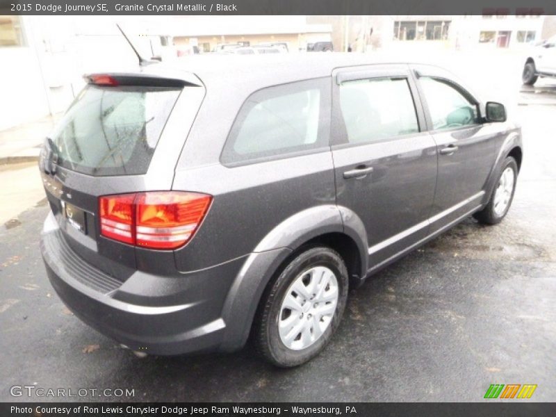 Granite Crystal Metallic / Black 2015 Dodge Journey SE