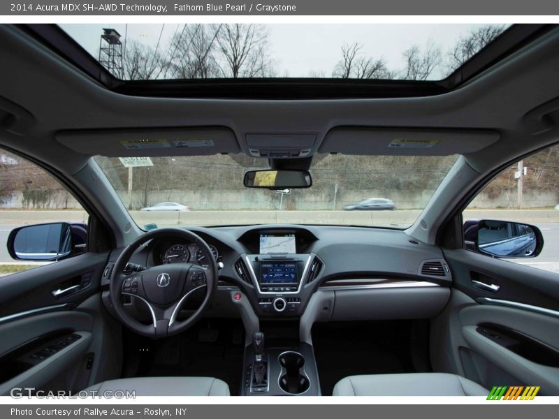 Fathom Blue Pearl / Graystone 2014 Acura MDX SH-AWD Technology