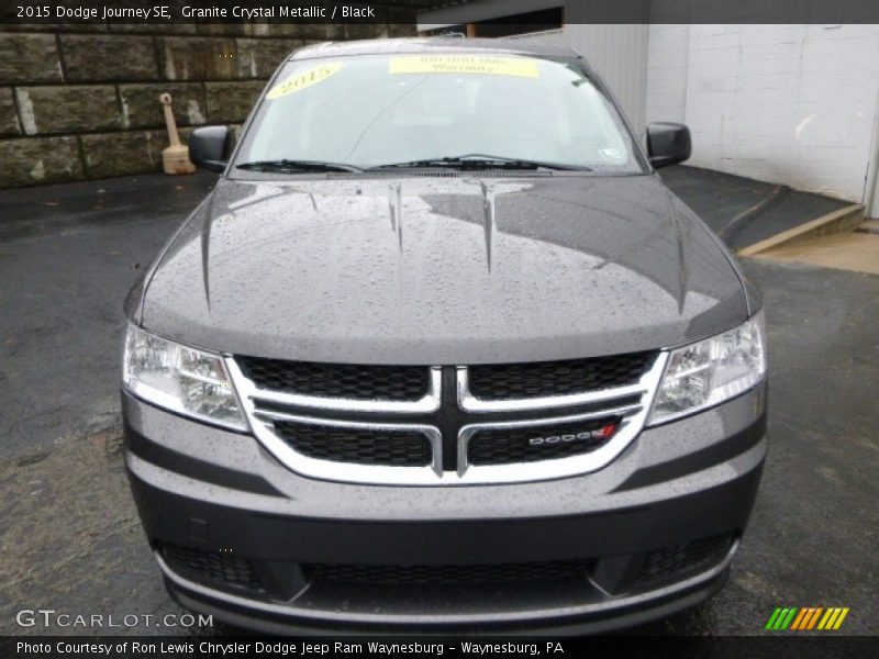 Granite Crystal Metallic / Black 2015 Dodge Journey SE