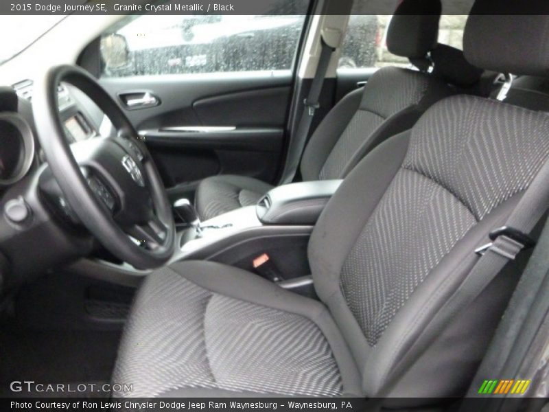 Granite Crystal Metallic / Black 2015 Dodge Journey SE