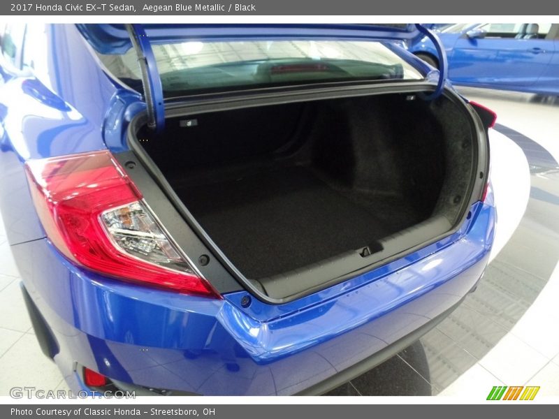 Aegean Blue Metallic / Black 2017 Honda Civic EX-T Sedan