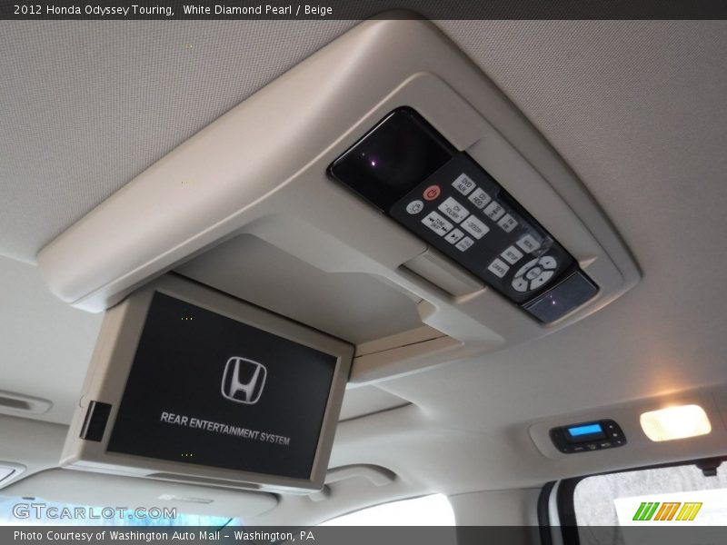 White Diamond Pearl / Beige 2012 Honda Odyssey Touring