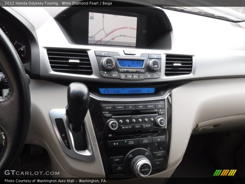 White Diamond Pearl / Beige 2012 Honda Odyssey Touring