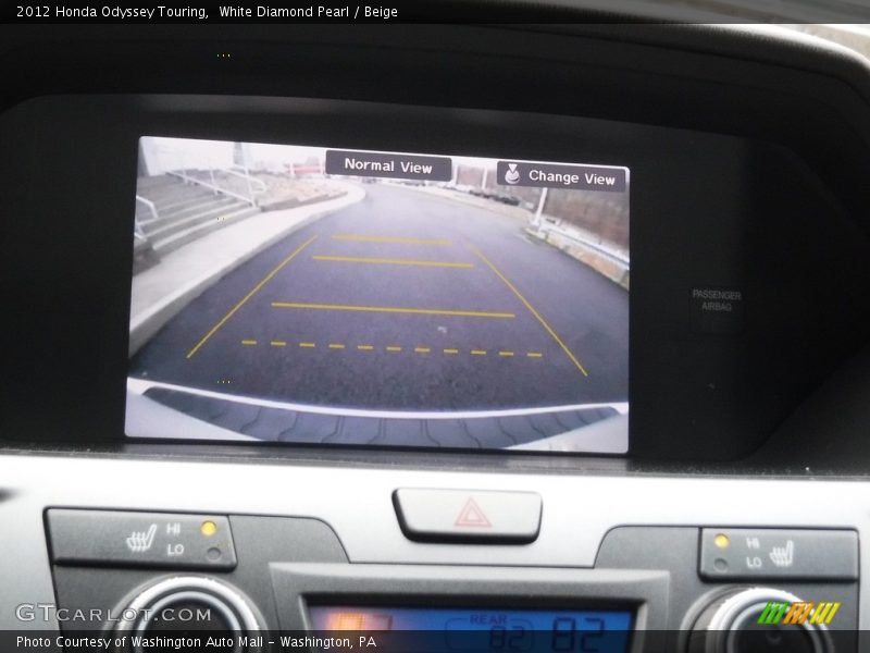 White Diamond Pearl / Beige 2012 Honda Odyssey Touring
