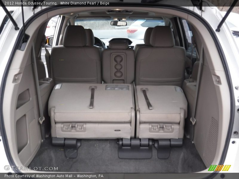 White Diamond Pearl / Beige 2012 Honda Odyssey Touring