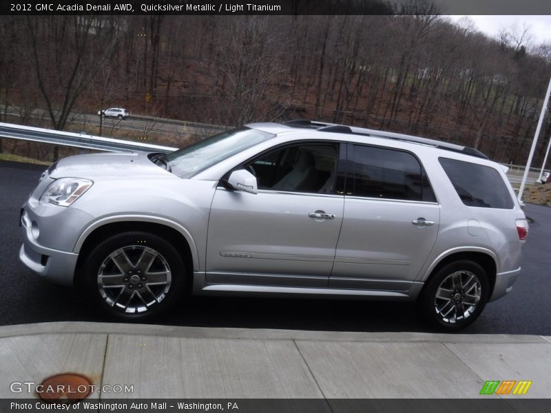 Quicksilver Metallic / Light Titanium 2012 GMC Acadia Denali AWD