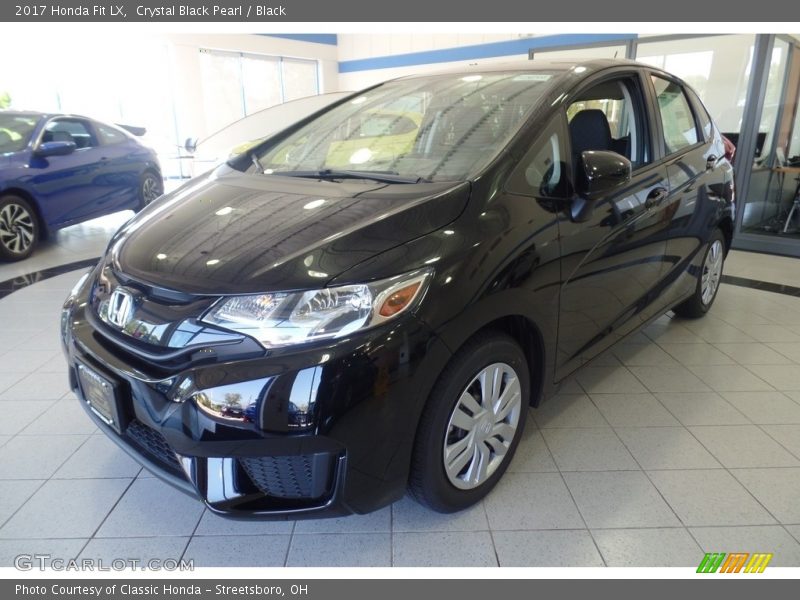Crystal Black Pearl / Black 2017 Honda Fit LX