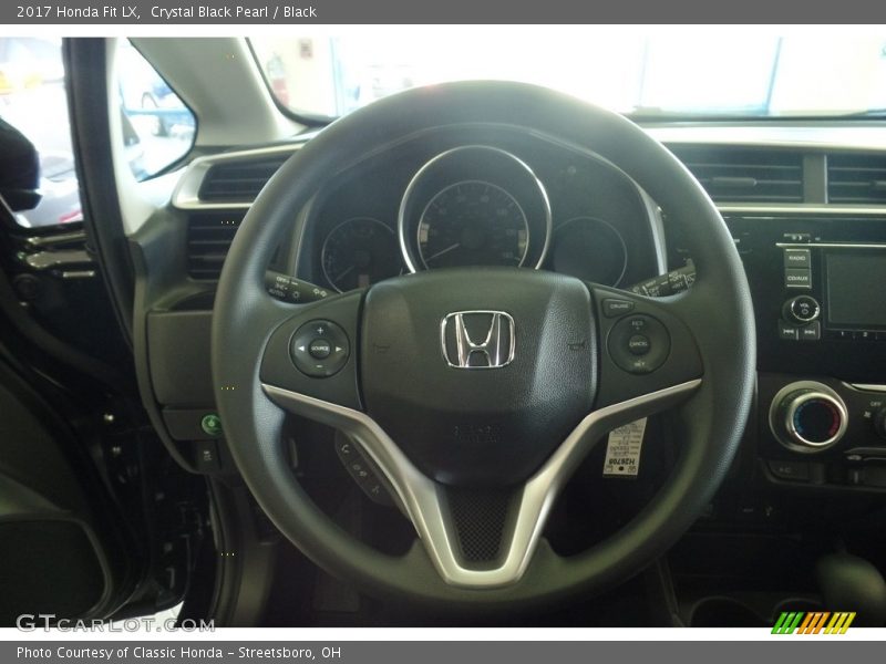 Crystal Black Pearl / Black 2017 Honda Fit LX
