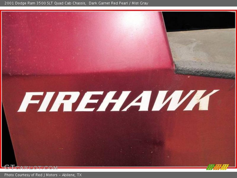 Dark Garnet Red Pearl / Mist Gray 2001 Dodge Ram 3500 SLT Quad Cab Chassis