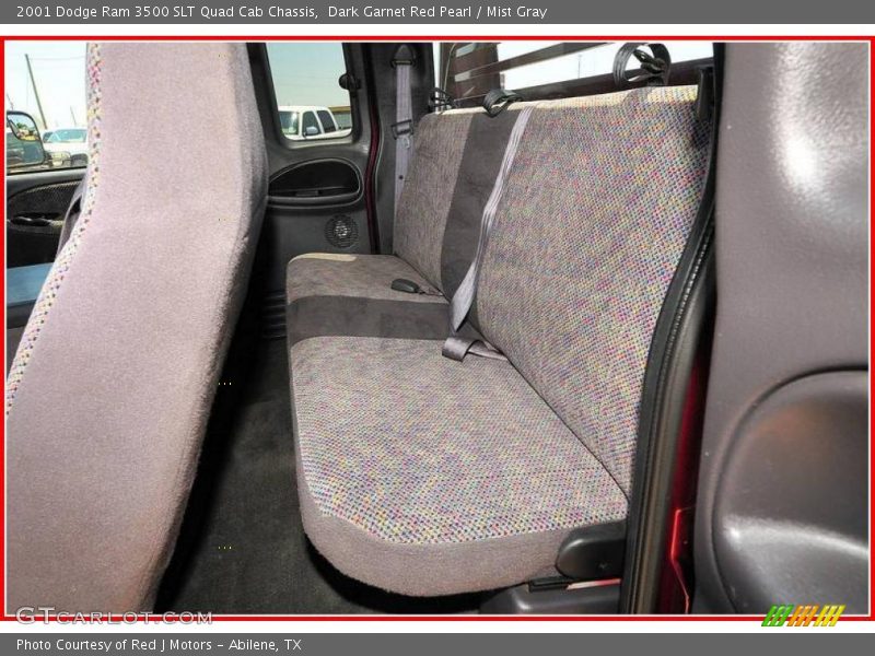 Dark Garnet Red Pearl / Mist Gray 2001 Dodge Ram 3500 SLT Quad Cab Chassis