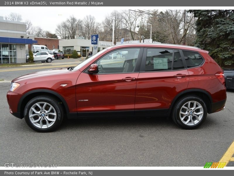 Vermilion Red Metallic / Mojave 2014 BMW X3 xDrive35i