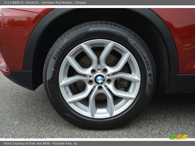 Vermilion Red Metallic / Mojave 2014 BMW X3 xDrive35i
