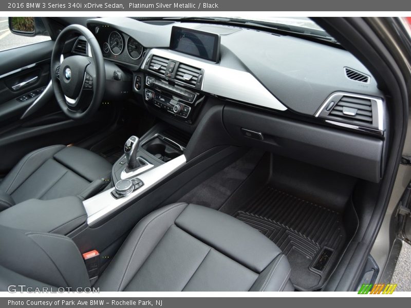 Platinum Silver Metallic / Black 2016 BMW 3 Series 340i xDrive Sedan