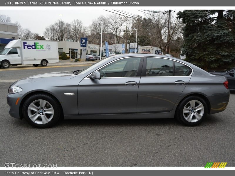 Space Gray Metallic / Cinnamon Brown 2013 BMW 5 Series 528i xDrive Sedan