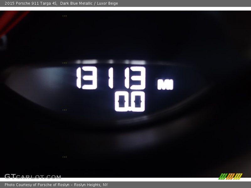 Dark Blue Metallic / Luxor Beige 2015 Porsche 911 Targa 4S