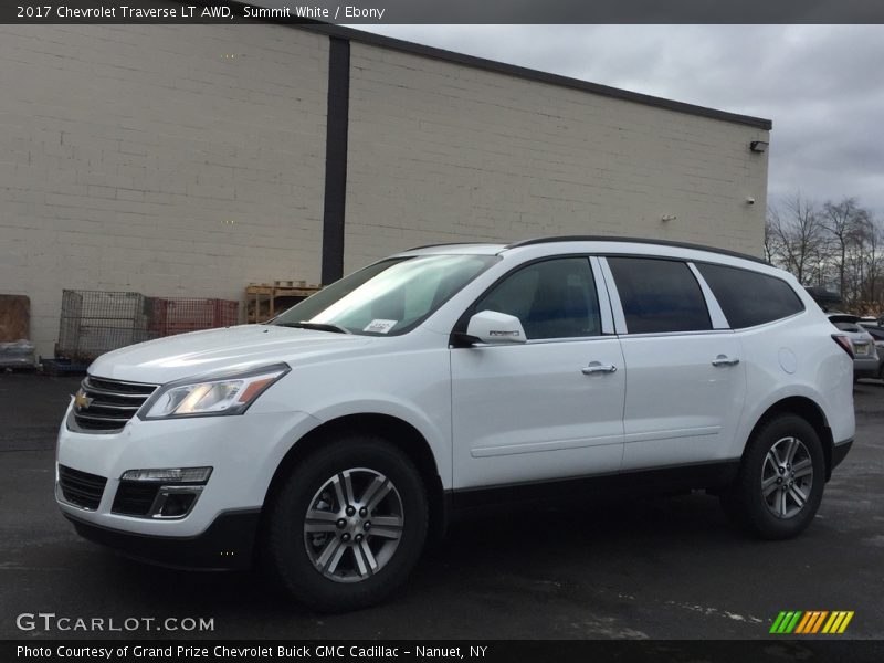 Summit White / Ebony 2017 Chevrolet Traverse LT AWD
